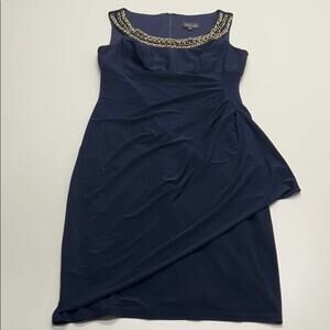 XSCAPE Womens 6 Blue Midi Dress